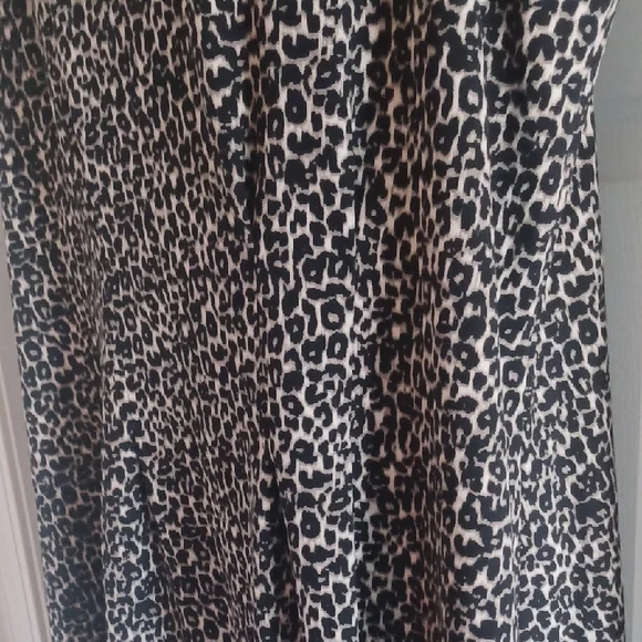 Halston Heritage Black and Brown Midi Dress, 22 - Picture 5 of 9